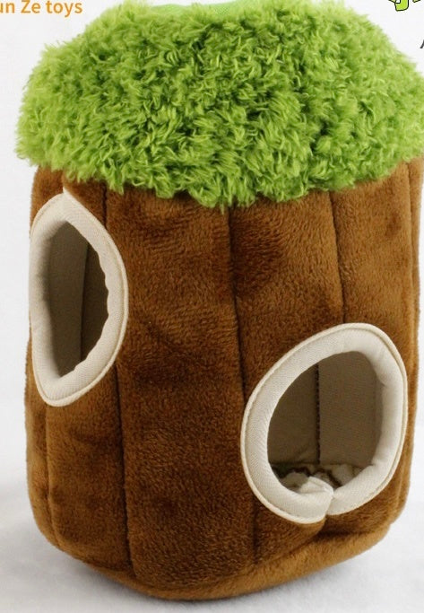 Pets Squeak Squeezing Plush Toys - Small Tree Hole / 20cm