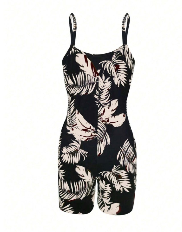 Women Casual All-Over Floral Print Sleeveless Jumpsuit - 4