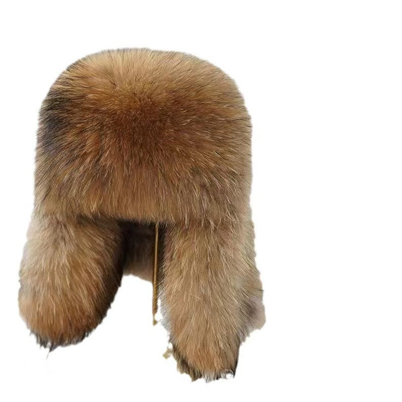 True Fox Fur Lei Feng Full With Hat