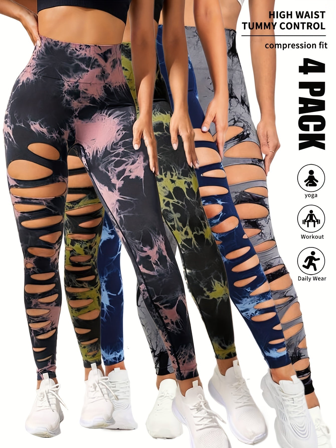 Ultimate Butt Lift Yoga Pants High Quality Sexy Leggings - 4PACK1 / S - 5