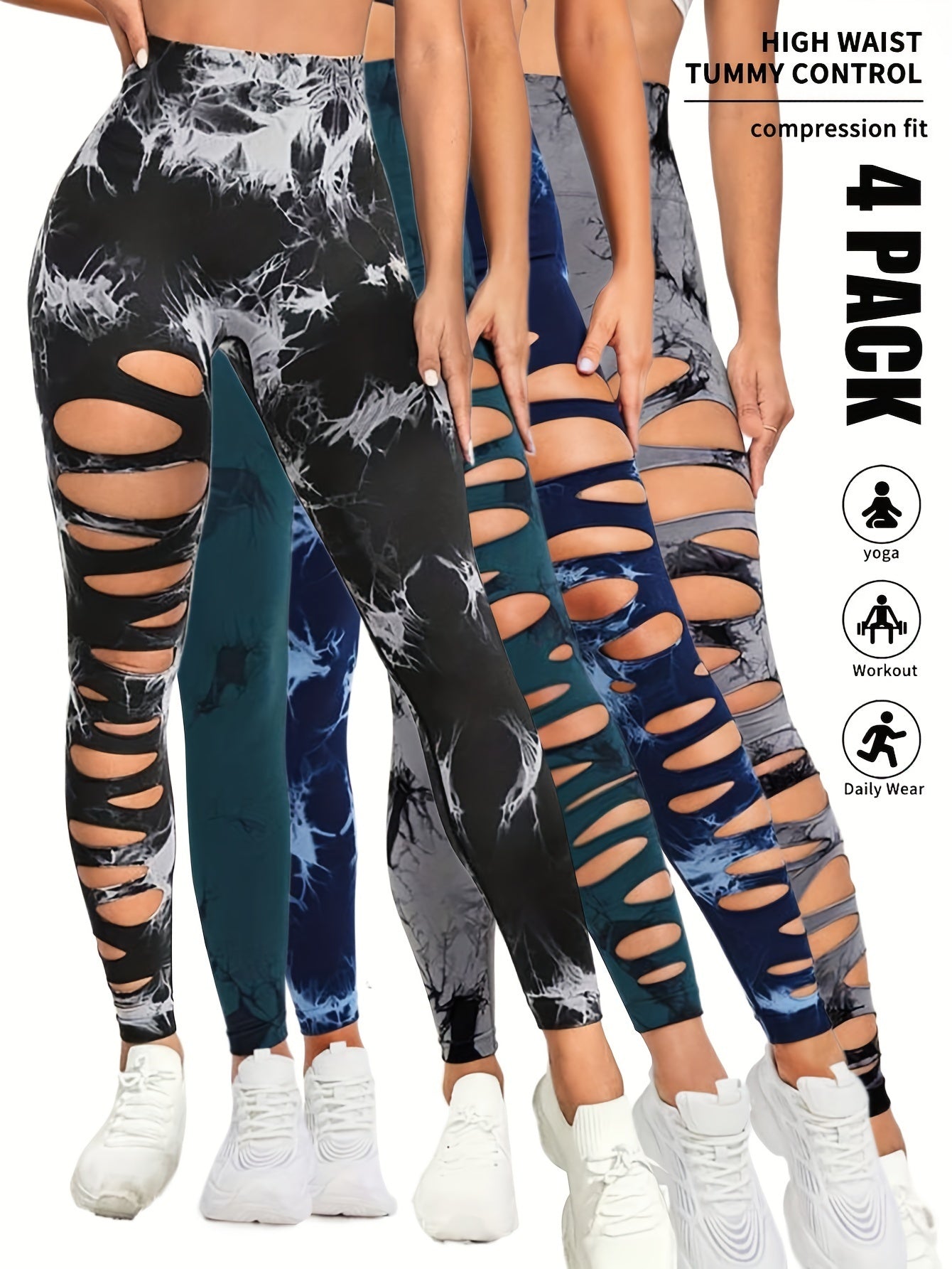 Ultimate Butt Lift Yoga Pants High Quality Sexy Leggings - 4PACK2 / S - 5