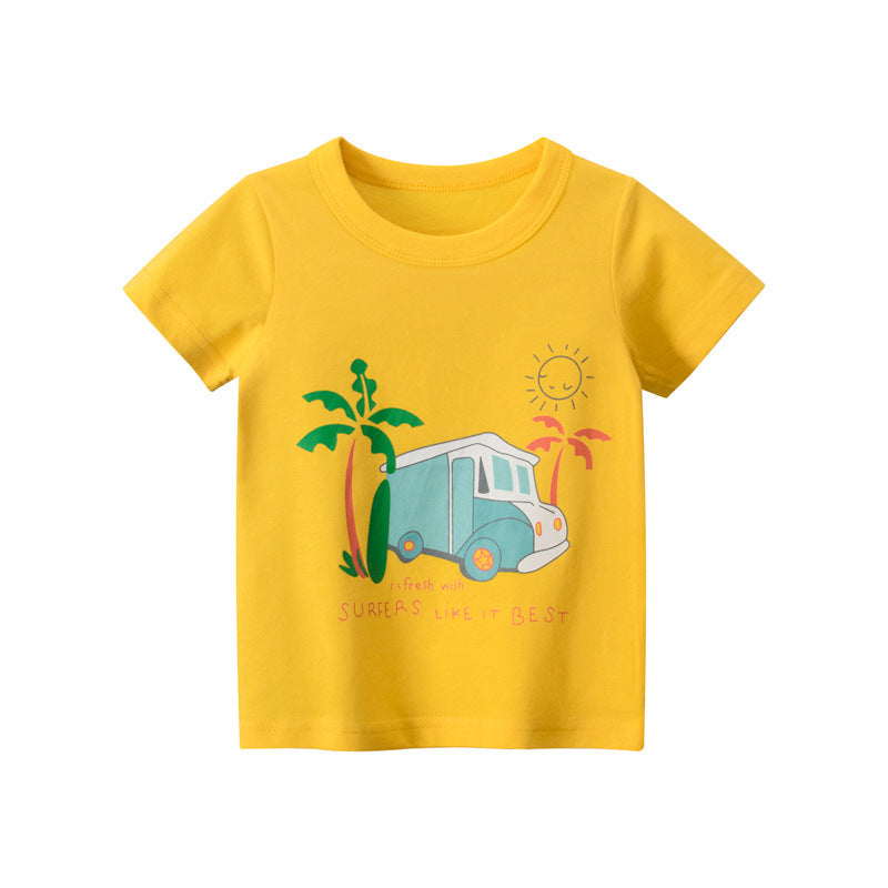 Short sleeve T-shirt - 9973 Golden / 140cm