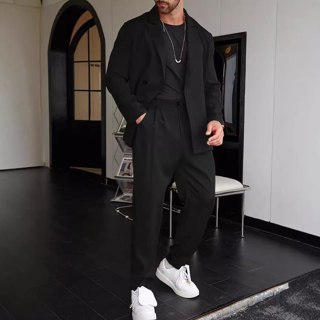 Spring And Autumn Personality Trend Loose Men’s Suit