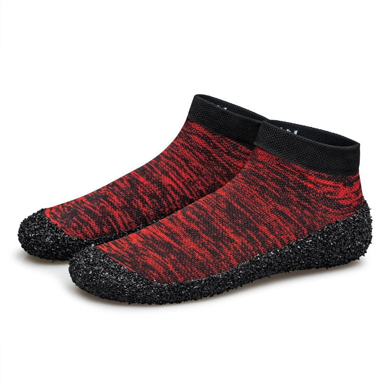 Socks Footwear One-piece Shoes Women’s Barefoot Shoes Men’s Wading Socks - Red / 35