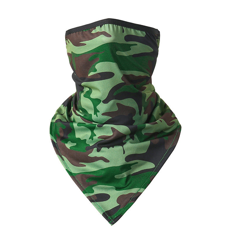 Quick-drying Breathable Outdoor Cycling Sun Protection Scarf Multifunctional Magic Headband - Camouflage Dark Green
