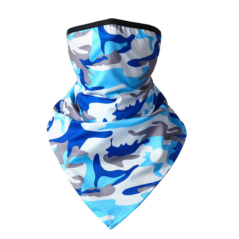 Quick-drying Breathable Outdoor Cycling Sun Protection Scarf Multifunctional Magic Headband - Camouflage Sky Blue