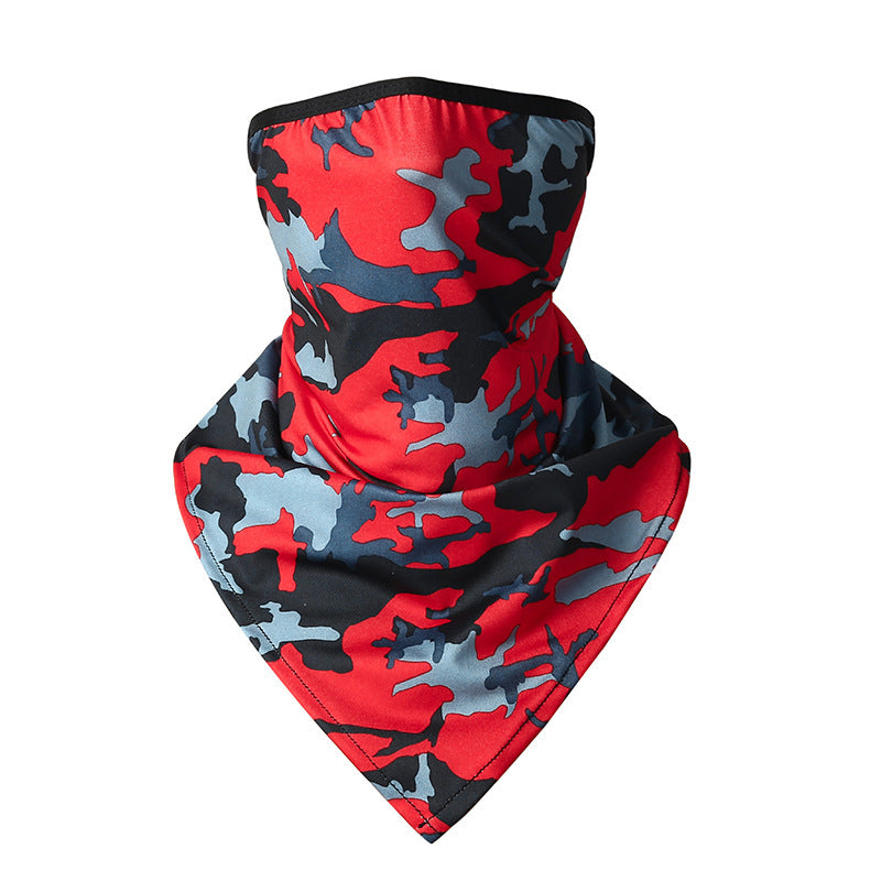Quick-drying Breathable Outdoor Cycling Sun Protection Scarf Multifunctional Magic Headband - Camouflage Red / Free Size