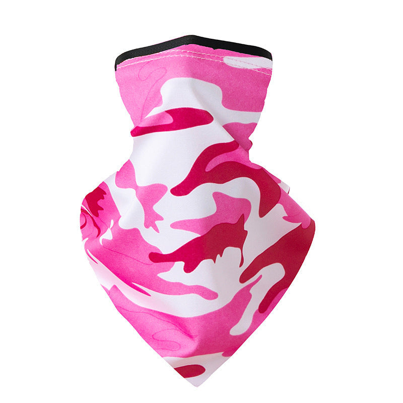 Quick-drying Breathable Outdoor Cycling Sun Protection Scarf Multifunctional Magic Headband - Camouflage Rose Red