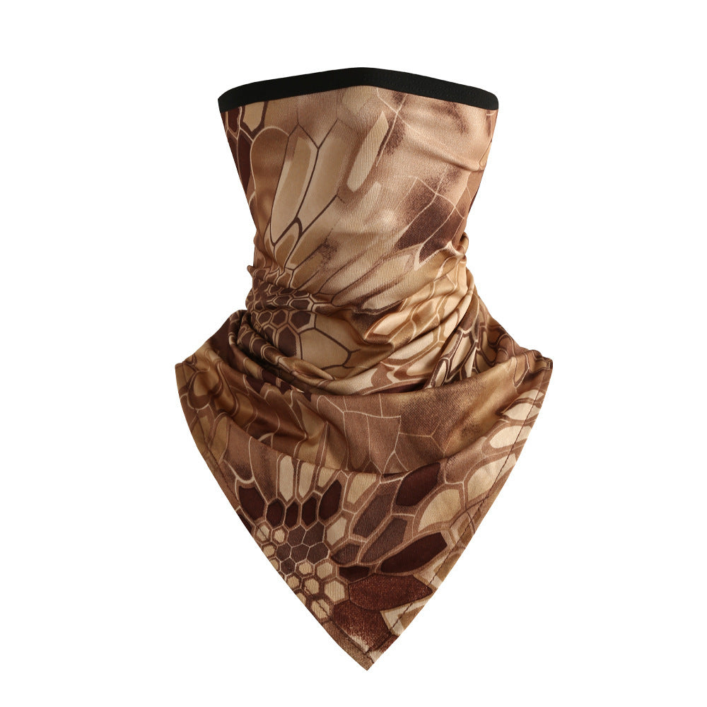 Quick-drying Breathable Outdoor Cycling Sun Protection Scarf Multifunctional Magic Headband - Desert Python Pattern