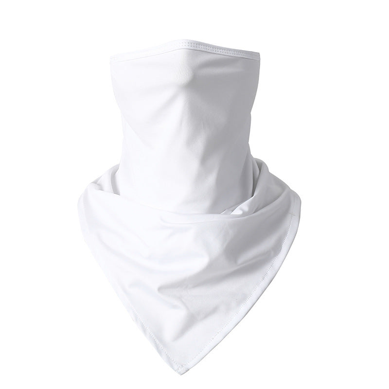 Quick-drying Breathable Outdoor Cycling Sun Protection Scarf Multifunctional Magic Headband - White / Free Size