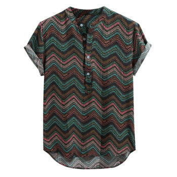 Men’s Youth Fashion Slim-fitting Cool Short Sleeve - 1 Style / S