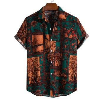 Men’s Youth Fashion Slim-fitting Cool Short Sleeve - 3 Style / S
