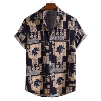 Men’s Youth Fashion Slim-fitting Cool Short Sleeve - 9 Style / S
