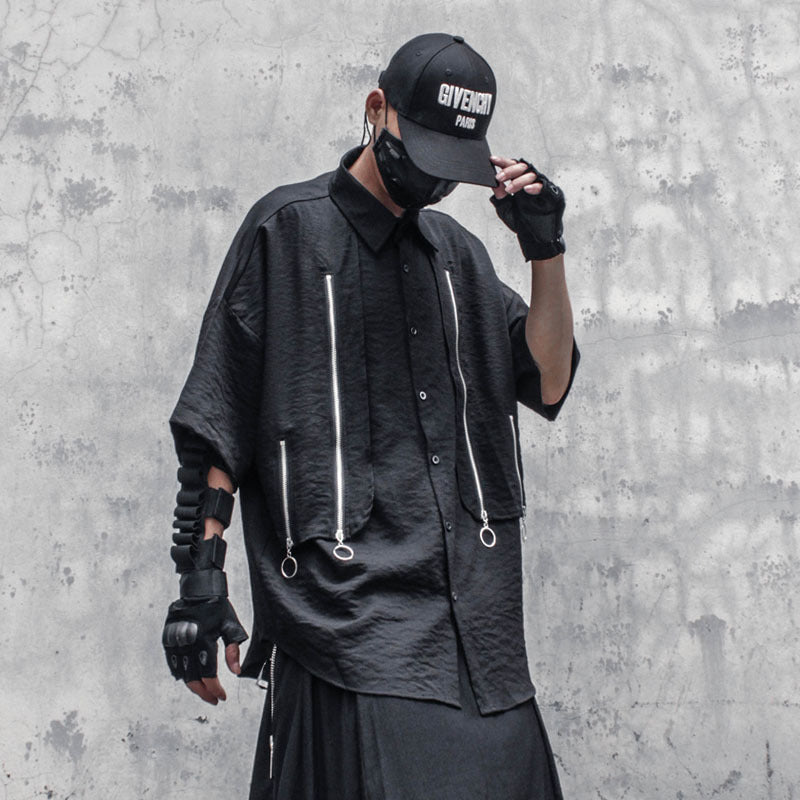 Design Dark Character Loose Zip Men’s Shirt