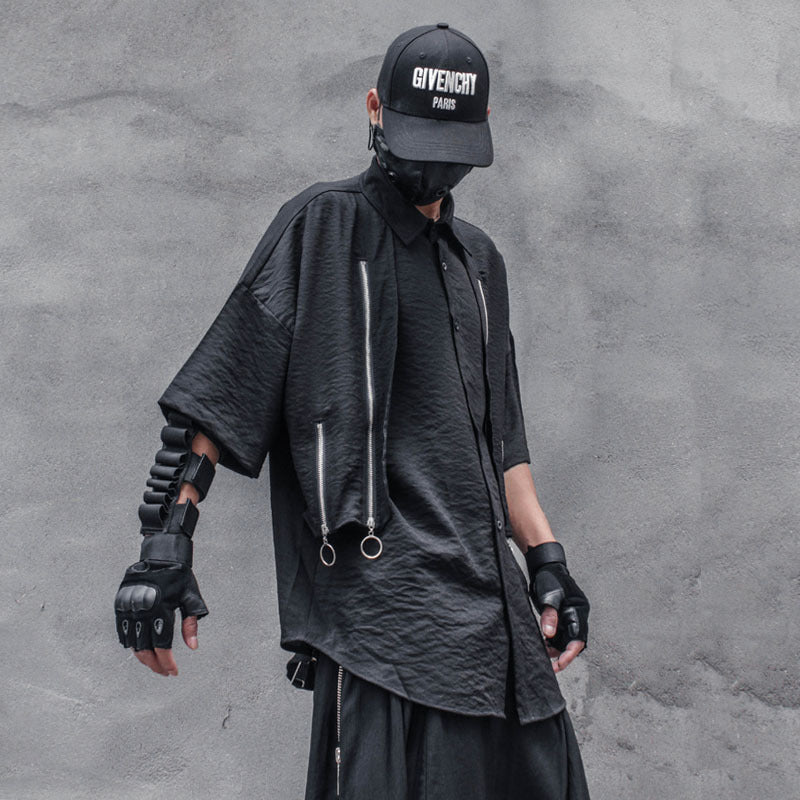Design Dark Character Loose Zip Men’s Shirt