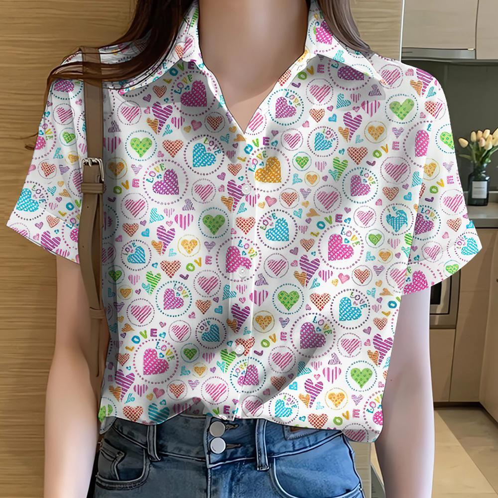 European Size Beach Hawaiian Women’s Shirt - YX10630 / S