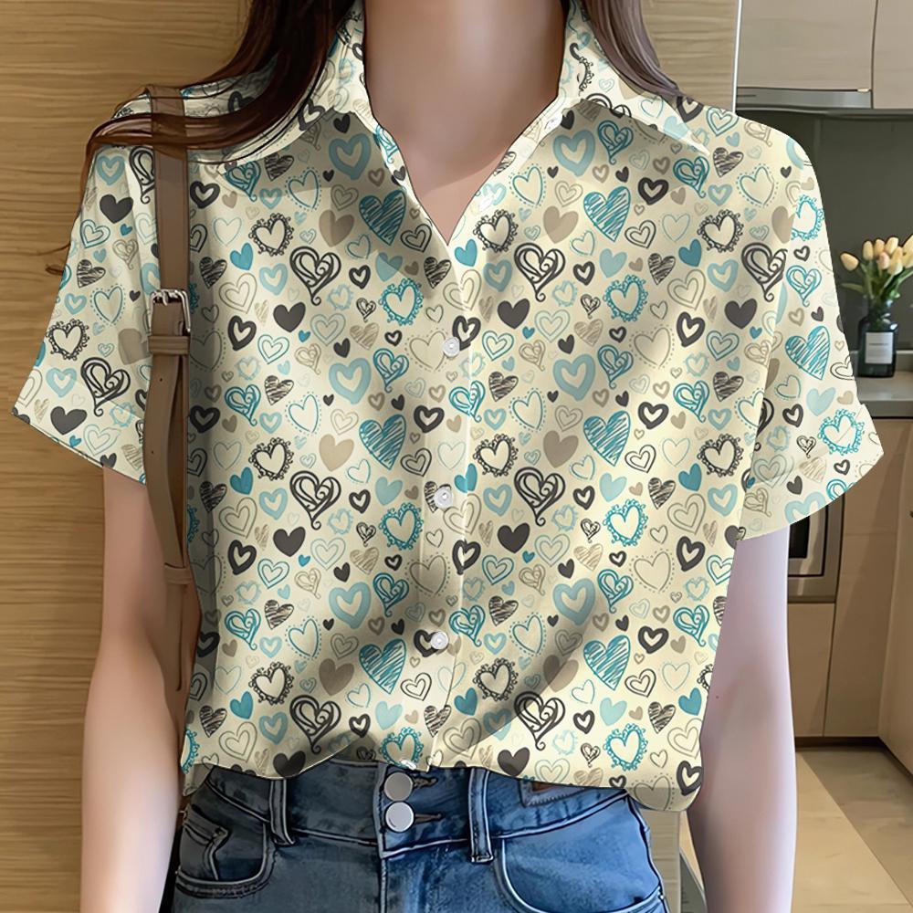 European Size Beach Hawaiian Women’s Shirt - YX10631 / S