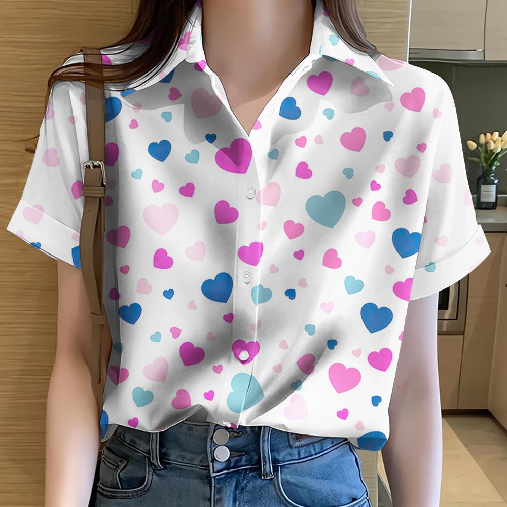 European Size Beach Hawaiian Women’s Shirt - YX10632 / S