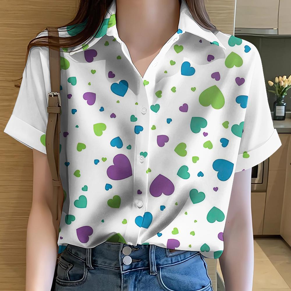 European Size Beach Hawaiian Women’s Shirt - YX10633 / S