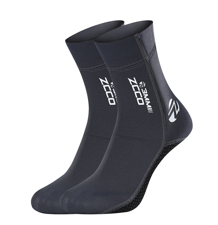 Winter swimming non-slip diving socks - Grey / XL