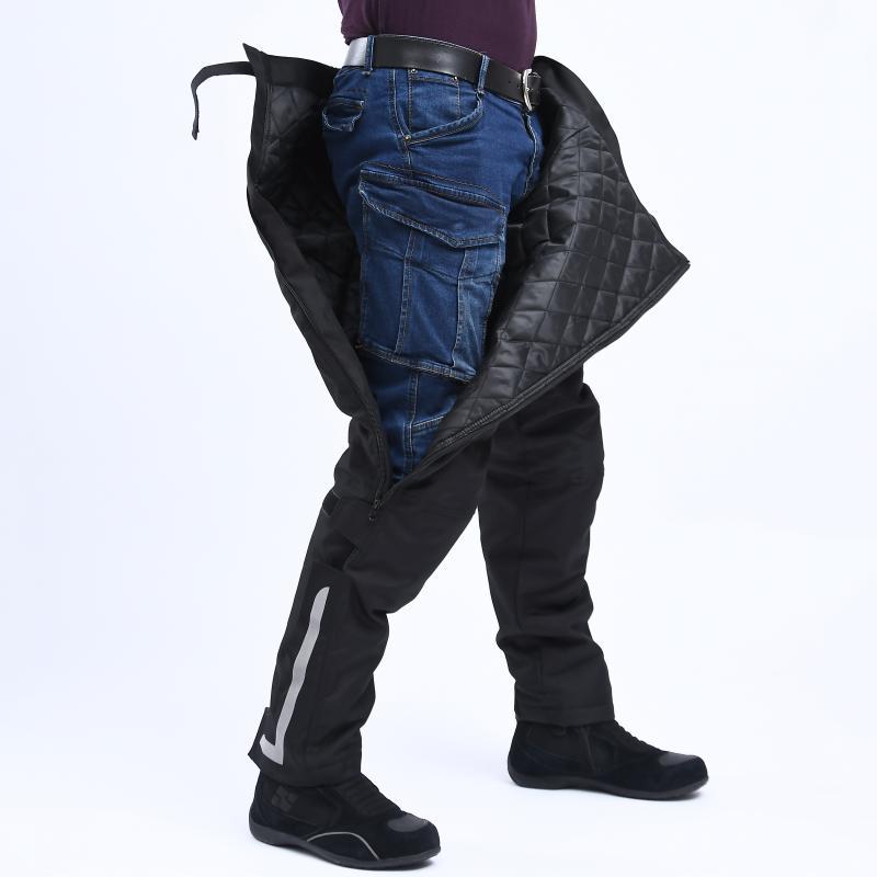 Men’s Fall Proof Motorcycle Riding Warm Pants - Black / S