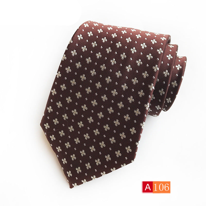 Men’s Casual Formal Wear Polyester Jacquard Tie - A106