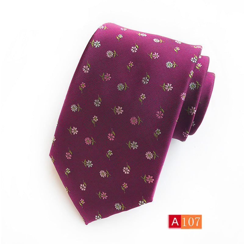 Men’s Casual Formal Wear Polyester Jacquard Tie - A107