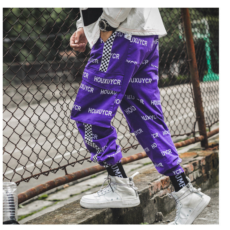 Letter Print Men’s Growth Fashion And Comfort Pants