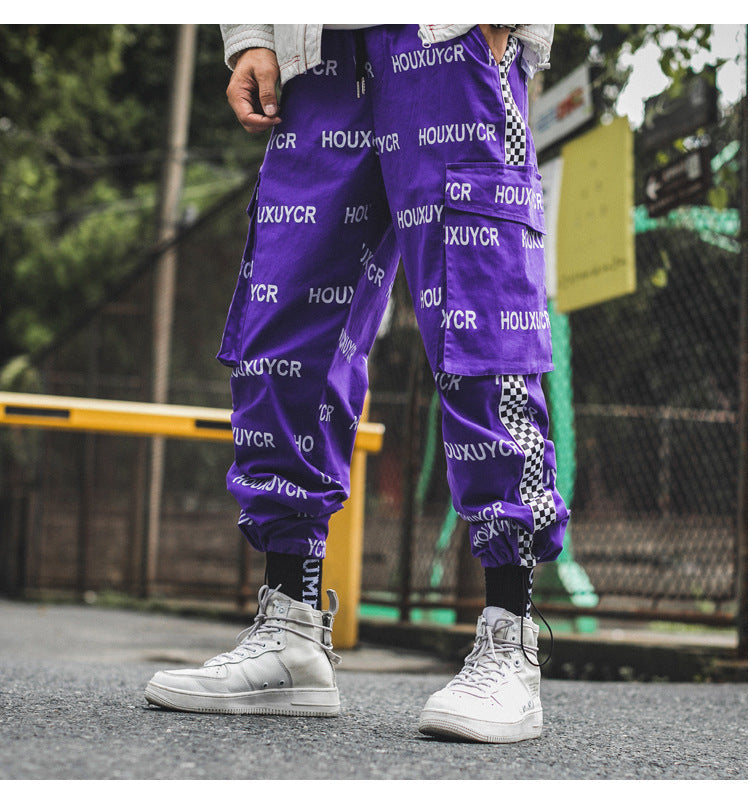 Letter Print Men’s Growth Fashion And Comfort Pants
