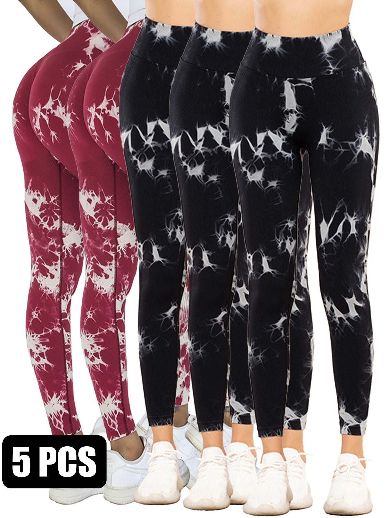 Unleash Luxury Global Fashion High-End Activewear - 2RED3BLK / S - 5