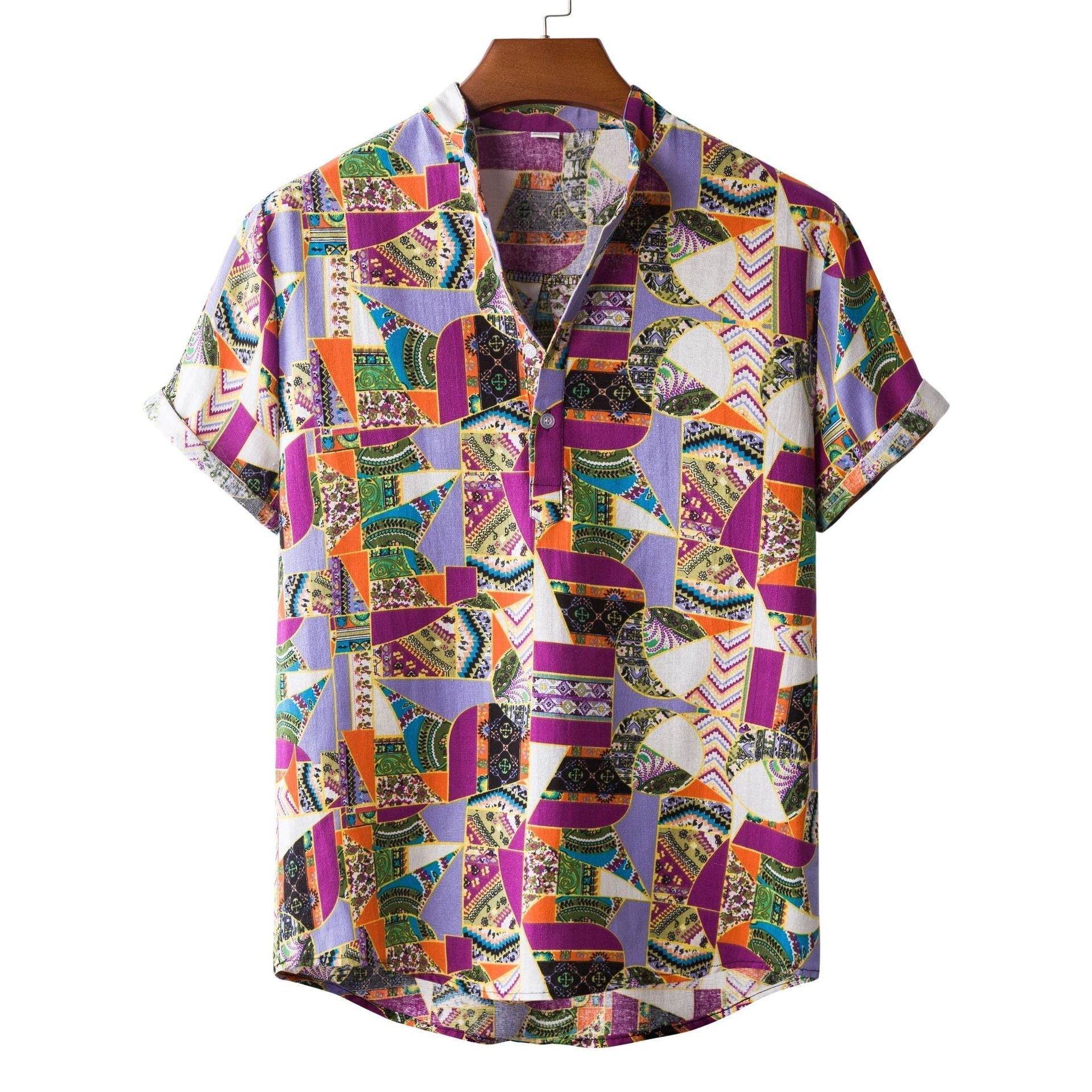 Men’s Bamboo And Linen Shirt - 13Style / S
