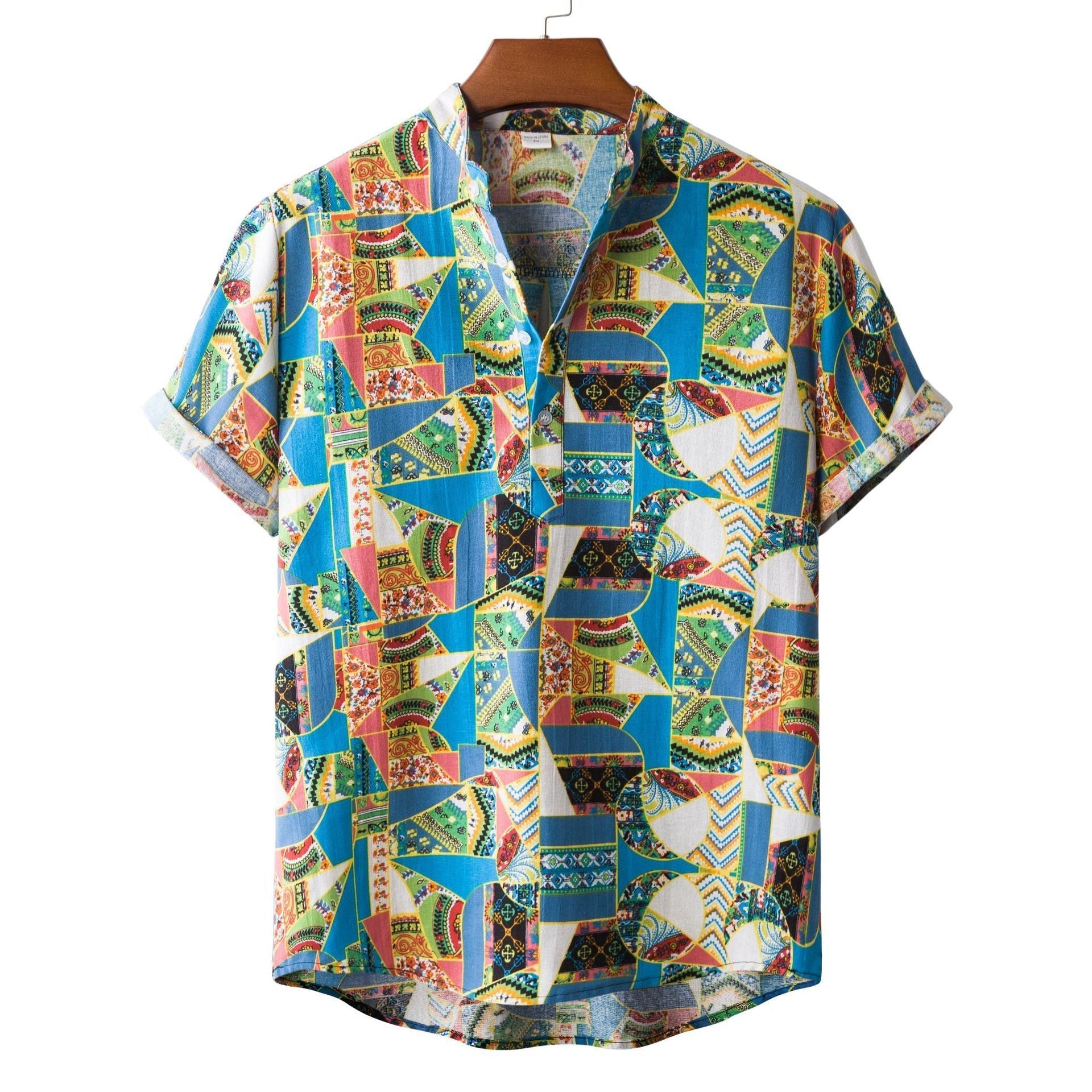 Men’s Bamboo And Linen Shirt - 14Style / S