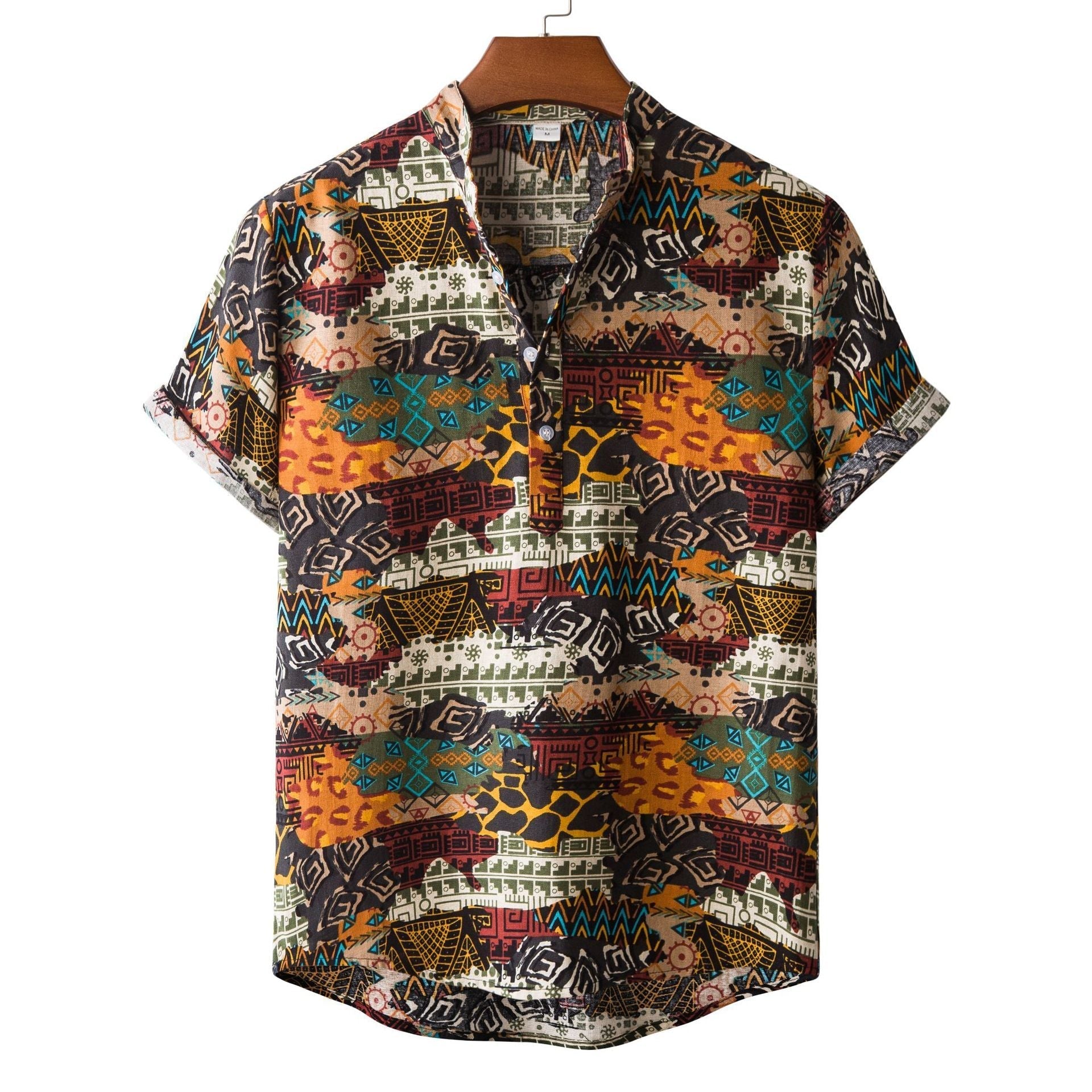 Men’s Bamboo And Linen Shirt - 16Style / S