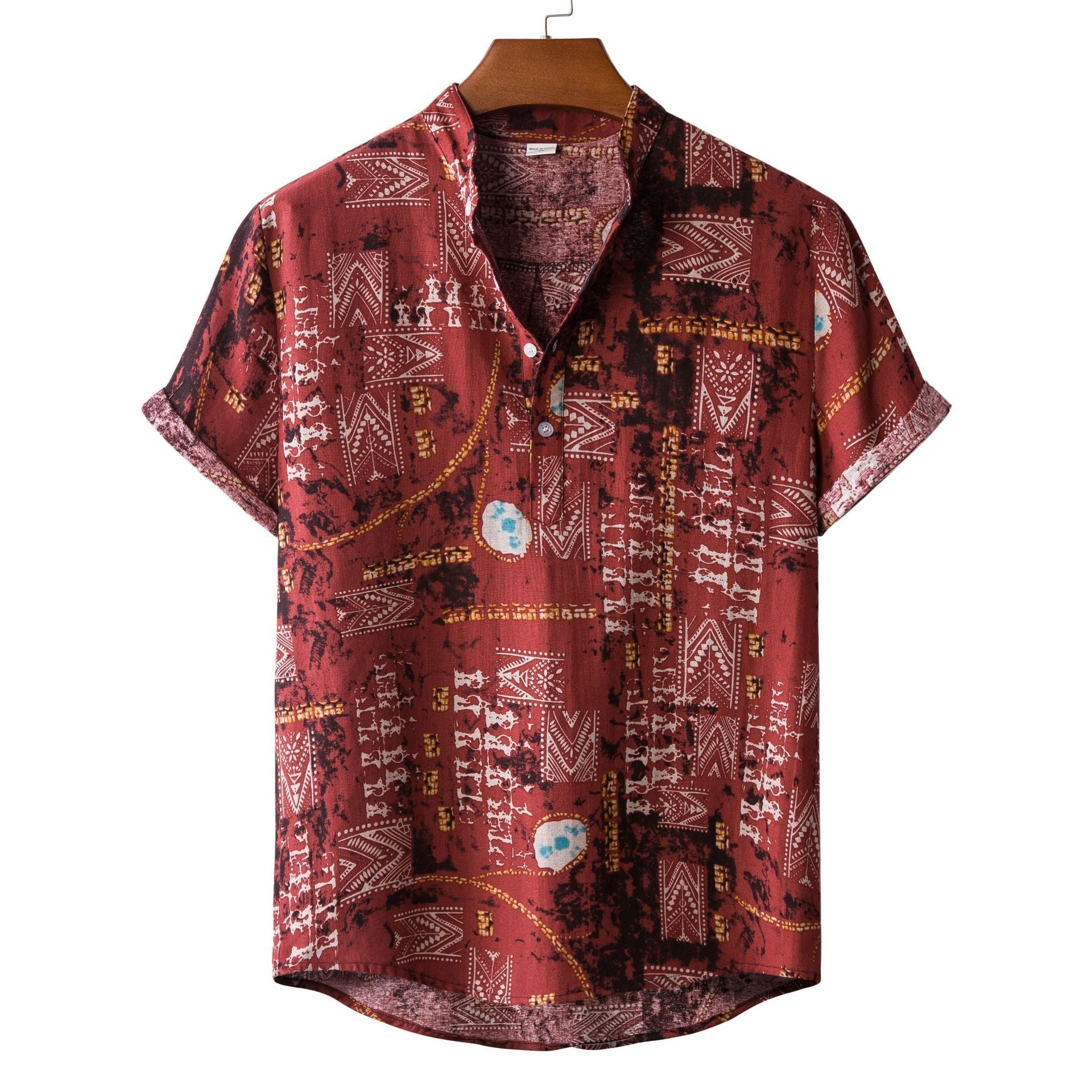 Men’s Bamboo And Linen Shirt - 18Style / S