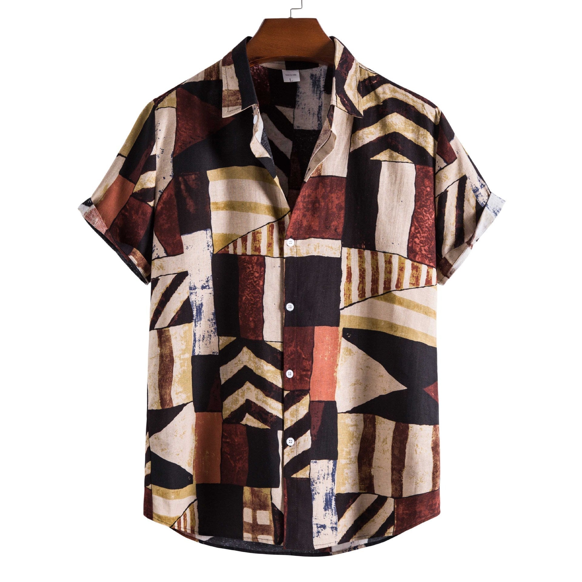 Men’s Bamboo And Linen Shirt - 14Style / S