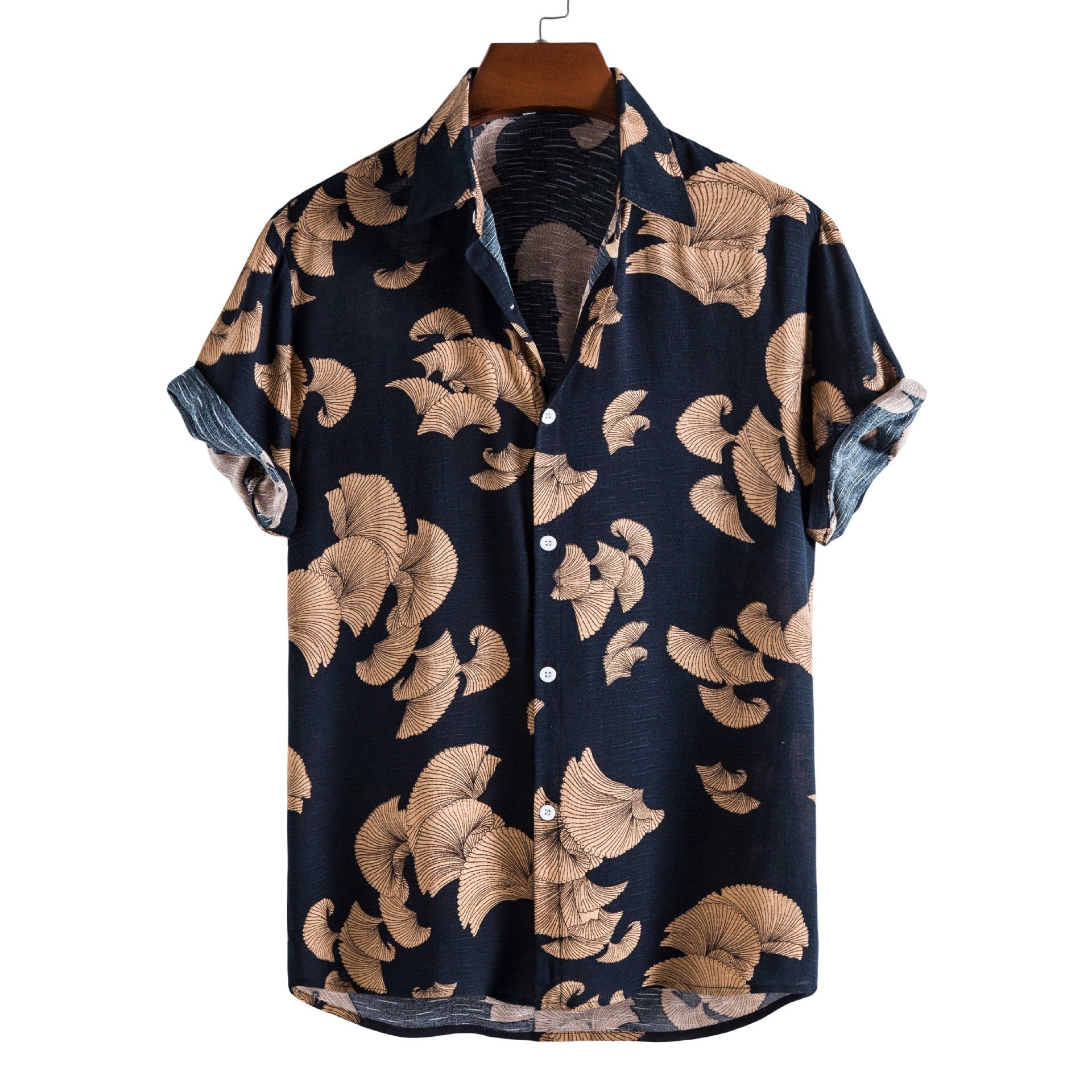 Men’s Bamboo And Linen Shirt - 16Style / S