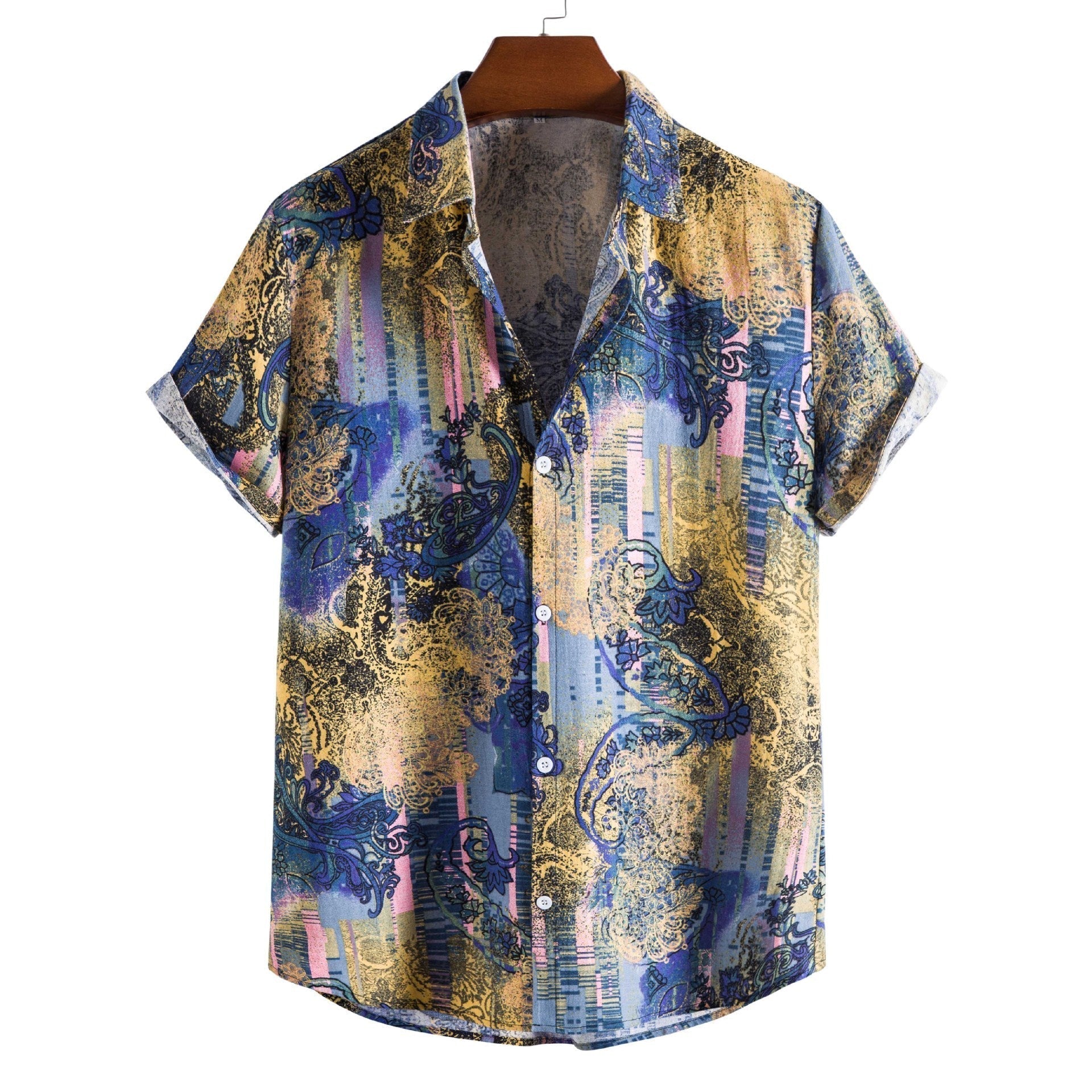 Men’s Bamboo And Linen Shirt - 18Style / S