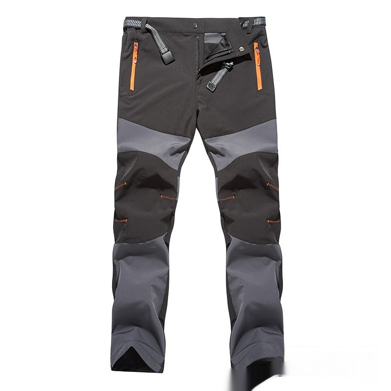 Outdoor Stretch Breathable And Loose Plus Size Climbing Pants Men - Dark Gray / S
