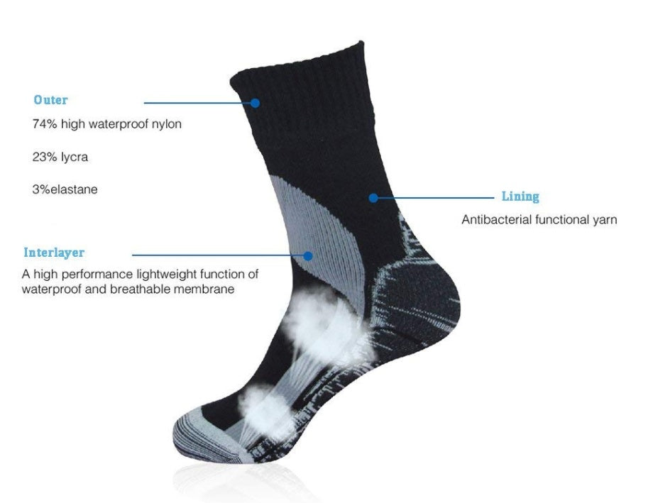 Knitted Warm Breathable Waterproof Socks Outdoor Sports S’socks