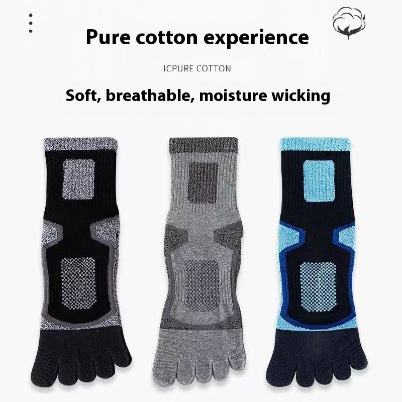 Men’s Long Sports Sweat-absorbent Cotton Socks