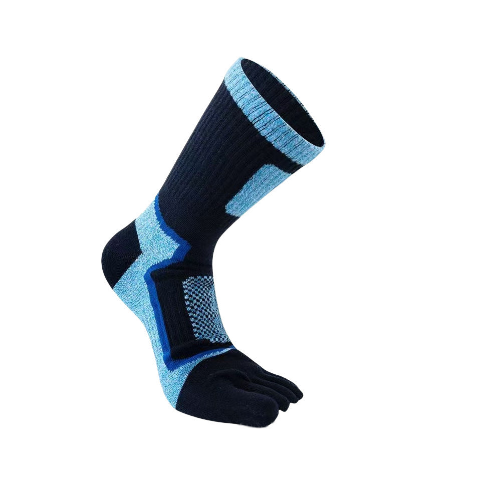 Men’s Long Sports Sweat-absorbent Cotton Socks - Blue / 39or43 Code