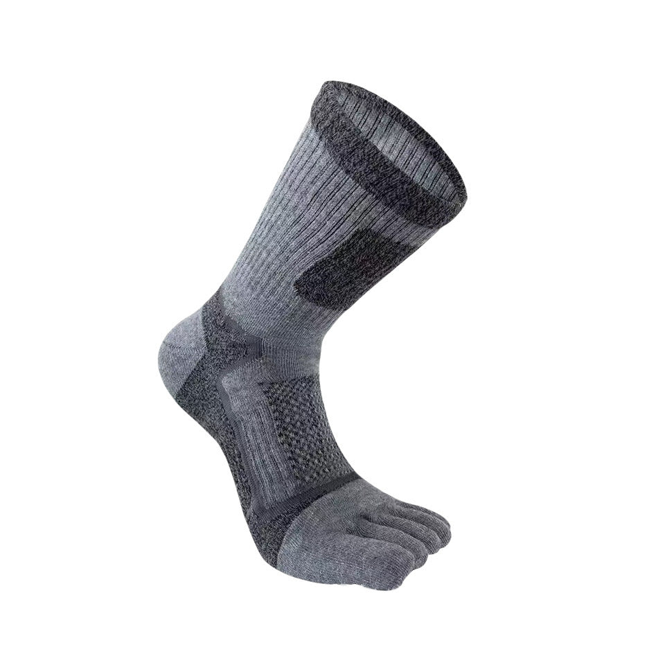 Men’s Long Sports Sweat-absorbent Cotton Socks - Gray / 39or43 Code