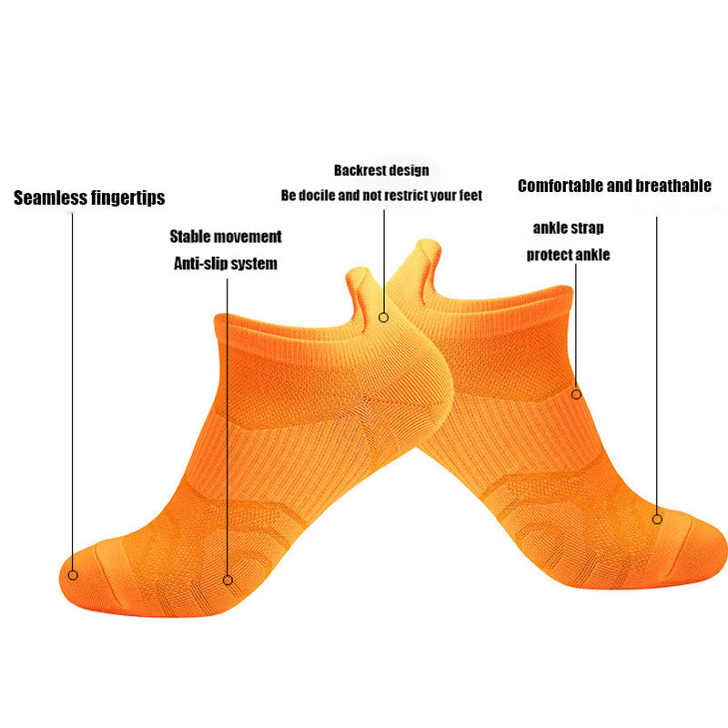 8 Pairs Men Athletic Socks Low Cut Cushion Running Socks Anti-slip And Anti-odor Breathable Comfort For Sports Running