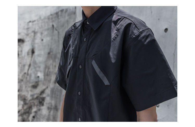 Outdoor Functional Shirt Lightweight Breathable Waterproof Short Sleeve