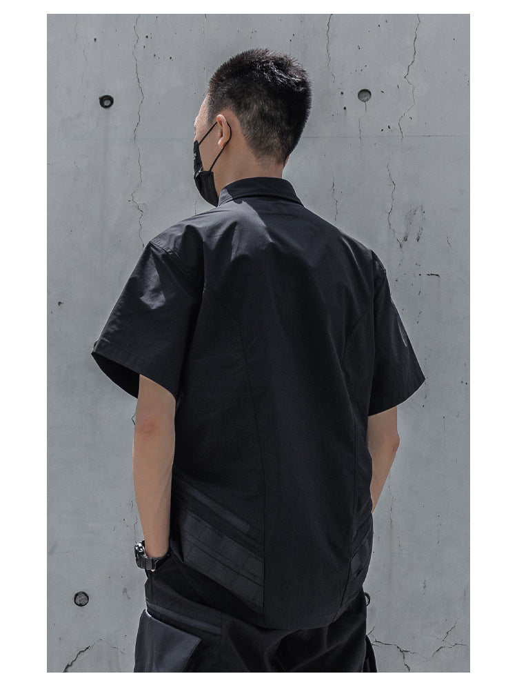 Outdoor Functional Shirt Lightweight Breathable Waterproof Short Sleeve
