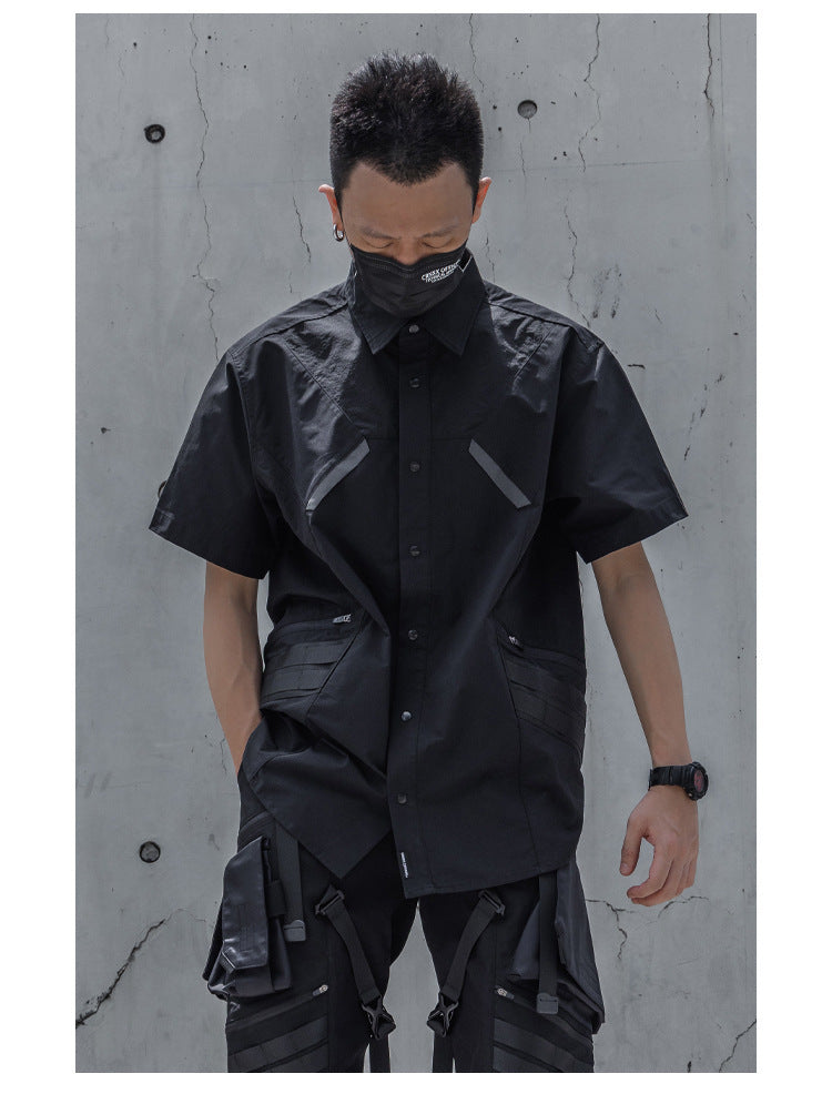 Outdoor Functional Shirt Lightweight Breathable Waterproof Short Sleeve