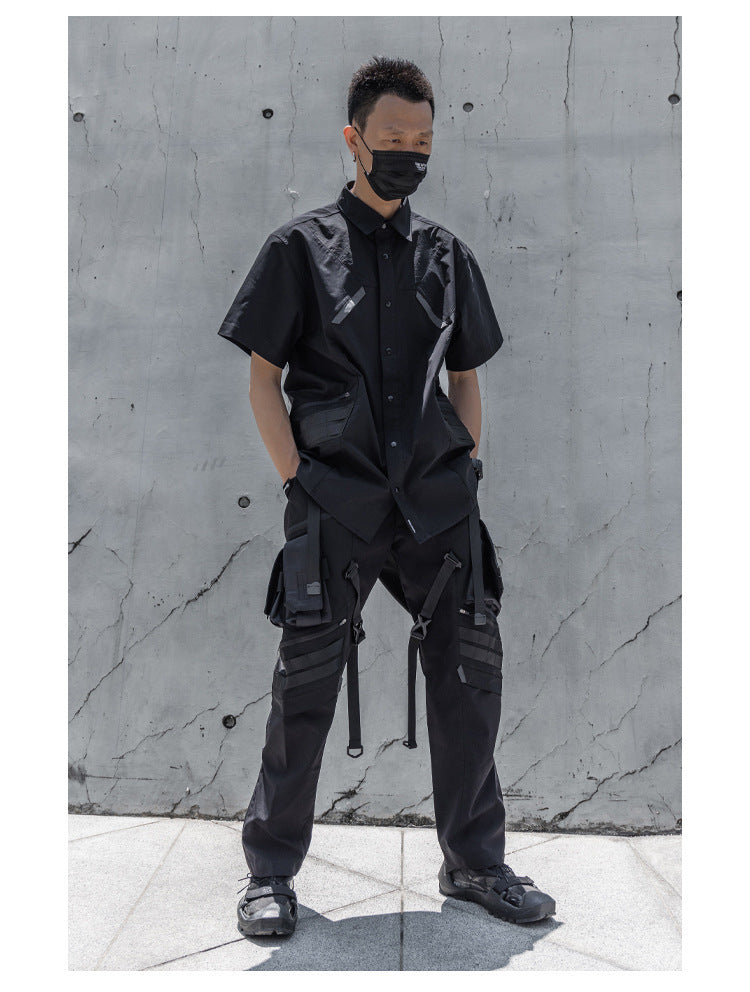 Outdoor Functional Shirt Lightweight Breathable Waterproof Short Sleeve