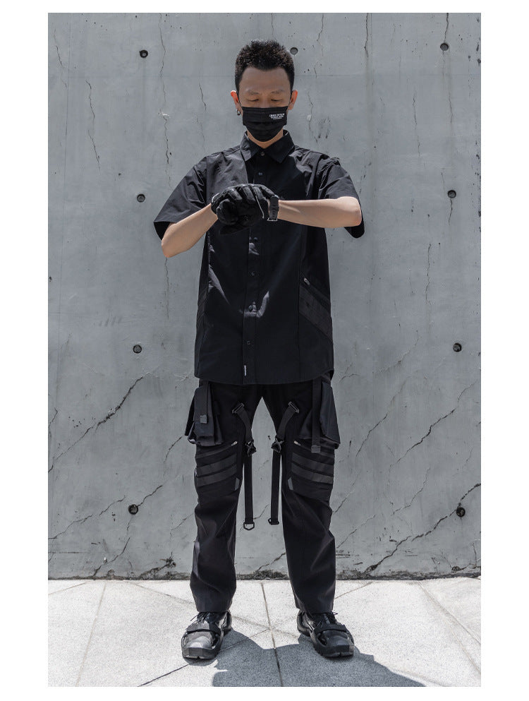 Outdoor Functional Shirt Lightweight Breathable Waterproof Short Sleeve