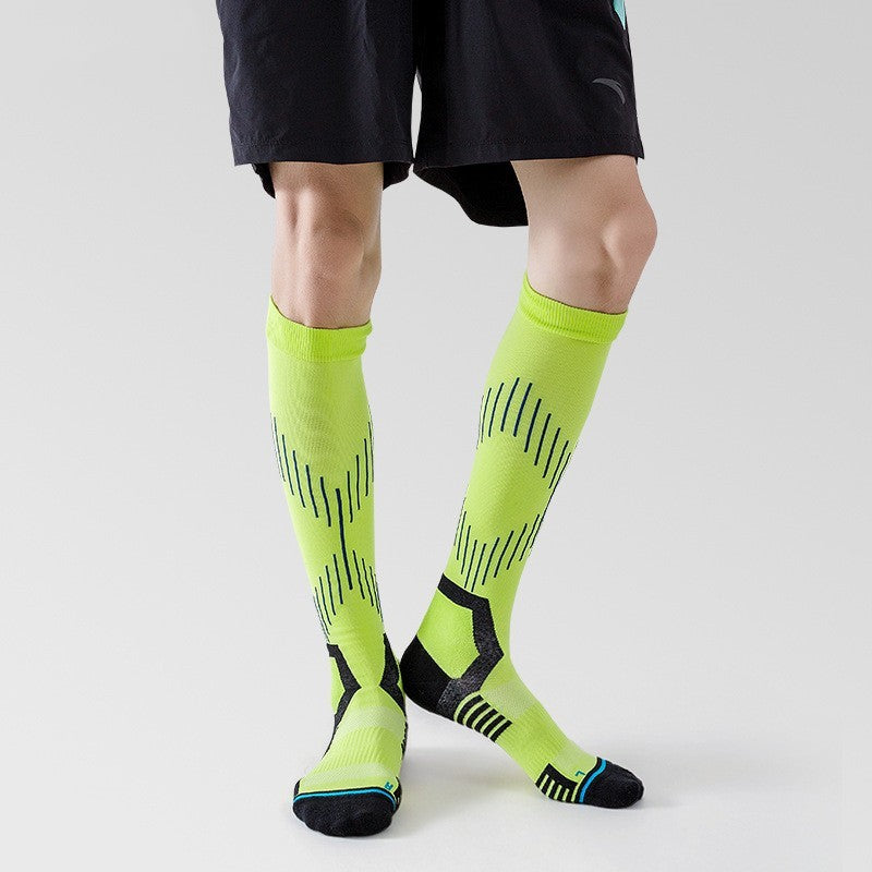 Men’s Long-barreled Compression Stockings Professional Thickening Athletic Socks