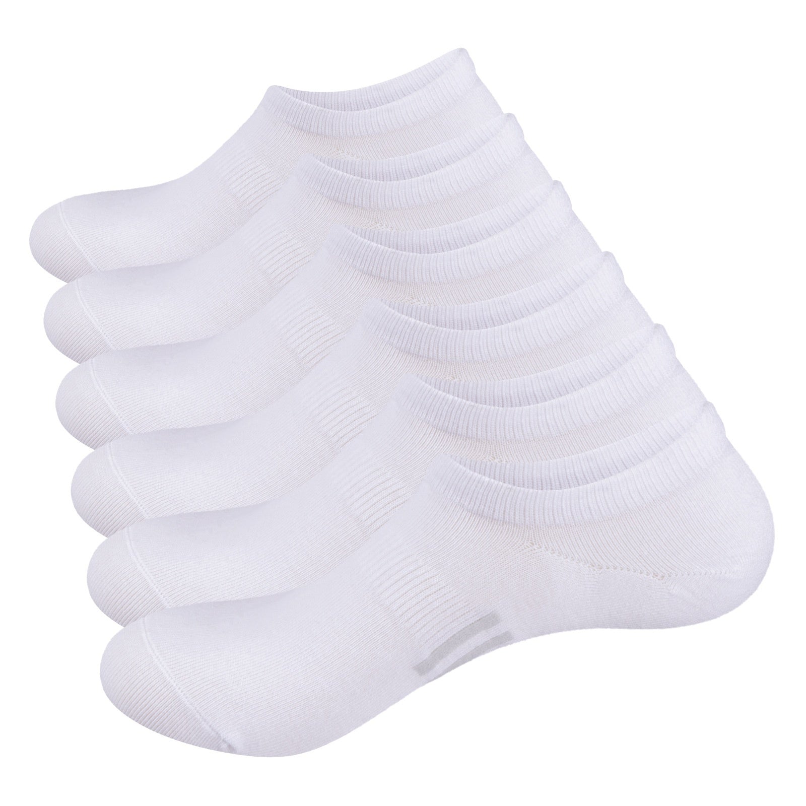 Pure Cotton Breathable Summer Thin Tight Invisible Male Socks - White / L